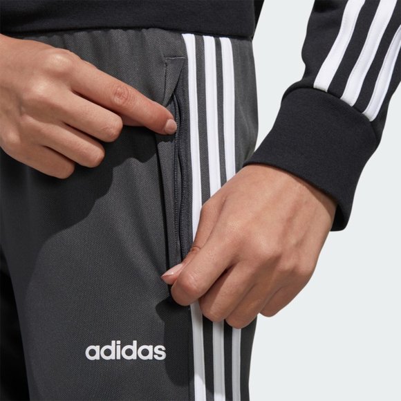 Iconic Adidas Track Pants Joggers Black 3 Stripe - Picture 4 of 13